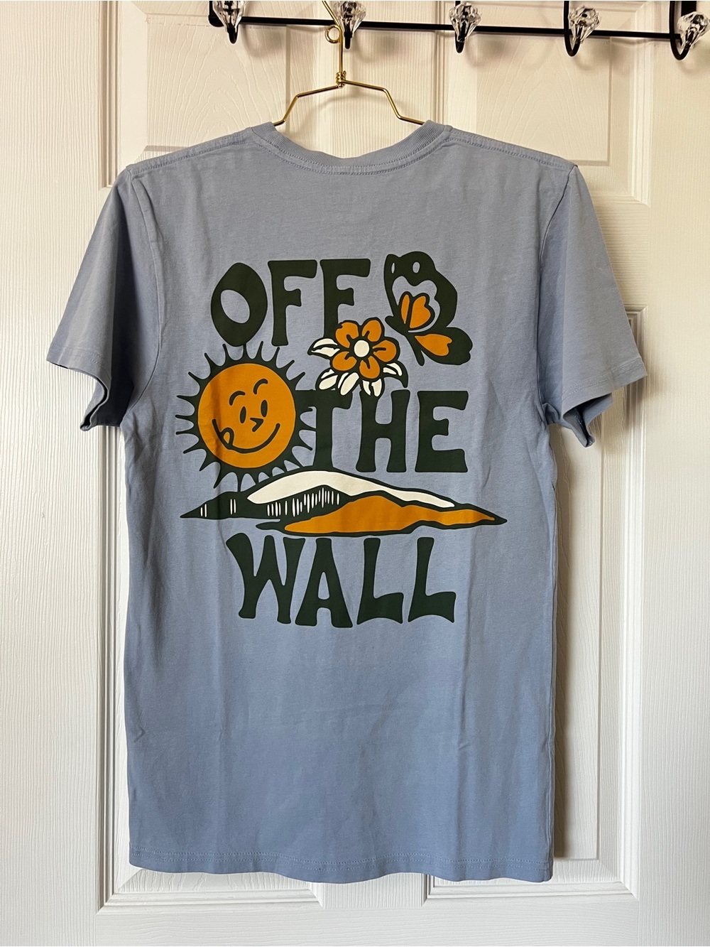 Vans Brighter Daze Short Sleeve Blue Cotton Size Small